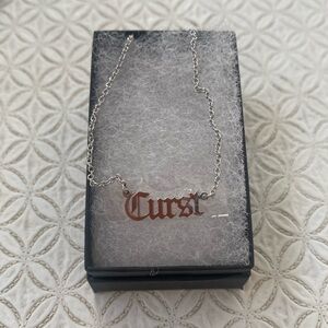 Curst‎ Kosmetics Silver Necklace Halloween Witchy Gothic